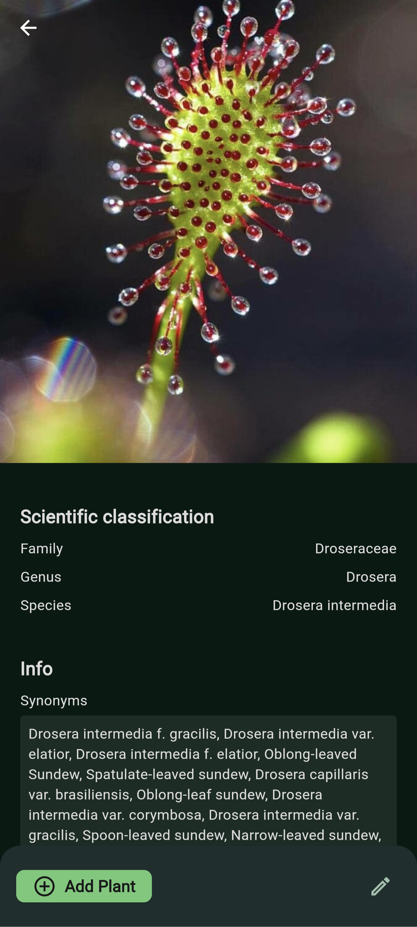 Screenshot of Plant-it