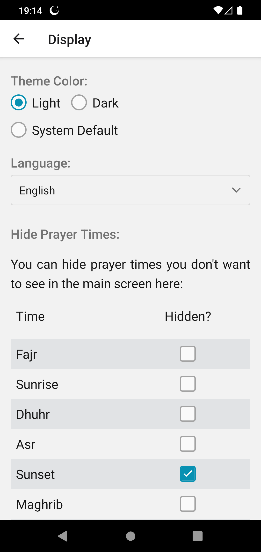 Screenshot of Al-Azan - Prayer Times