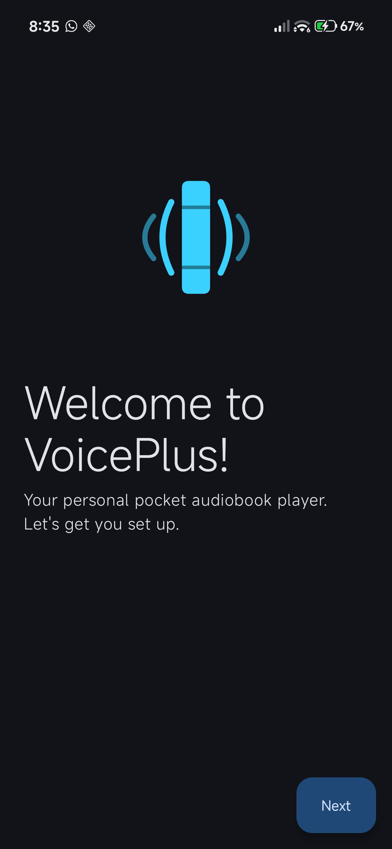 Screenshot of VoicePlus – Audiobook Player