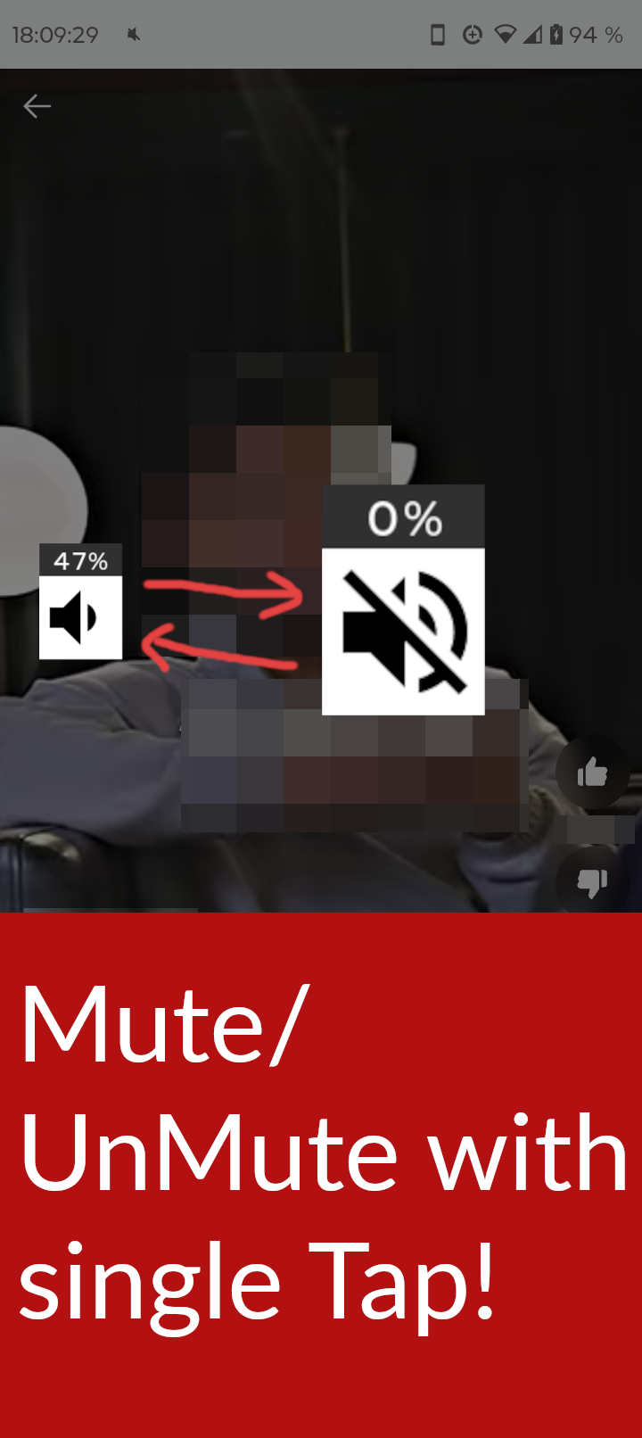Screenshot of Floating Mute