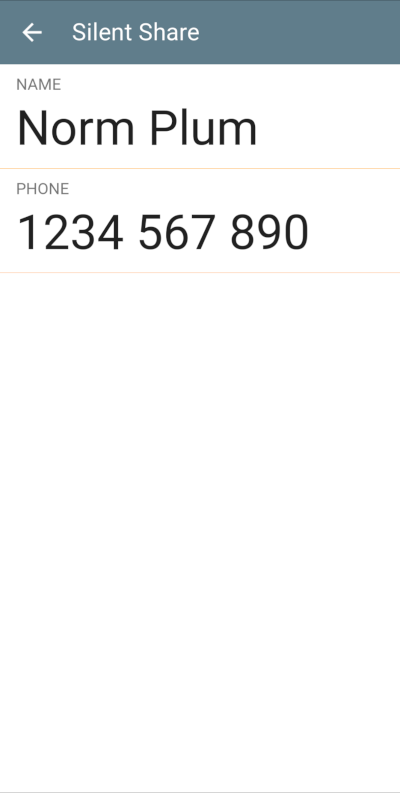 Screenshot of SilentShare