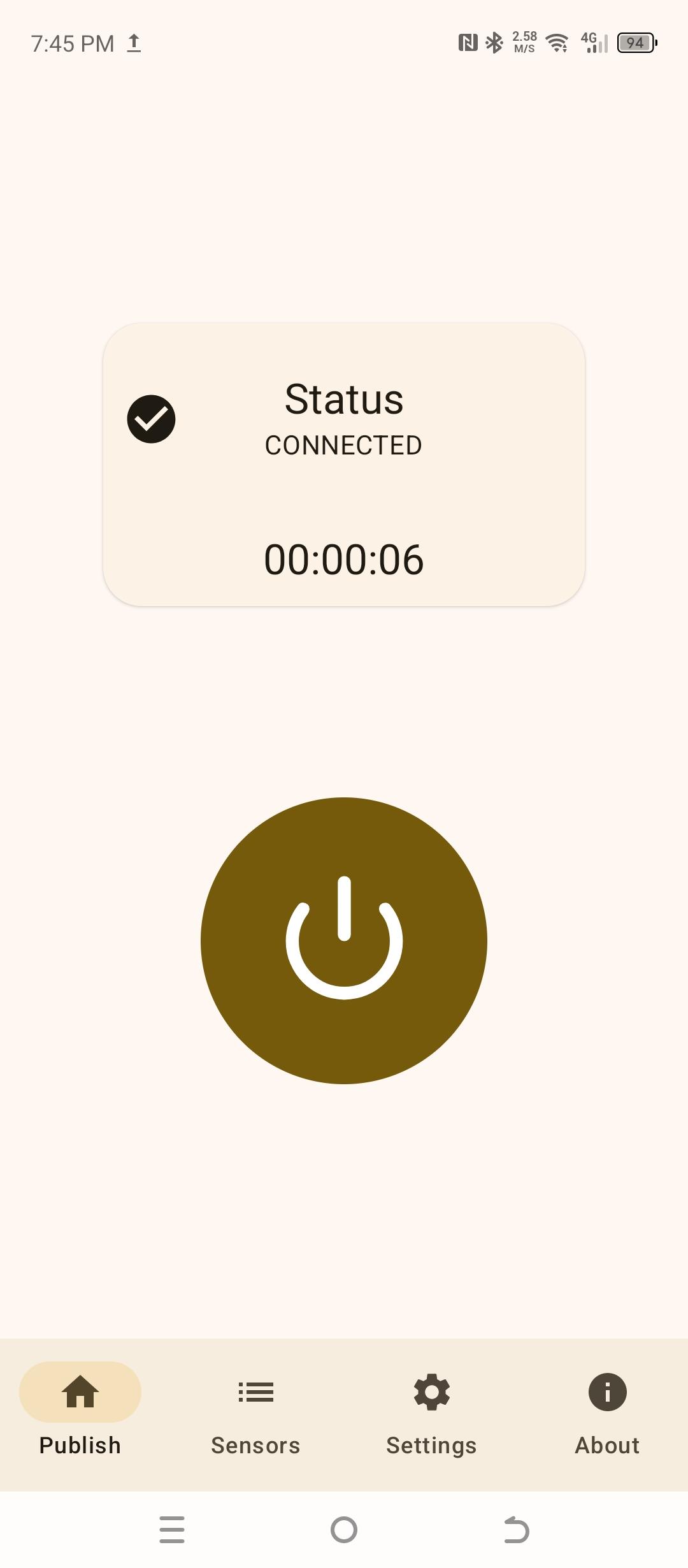 Screenshot of Sensor Spot