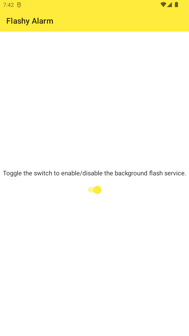 Screenshot of Flash Alarm