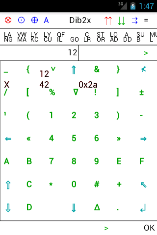 Screenshot of Dib2Calc