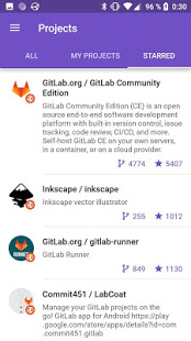 Screenshot of GitFox