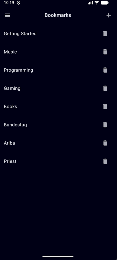 Screenshot of Taiga Mobile Nova