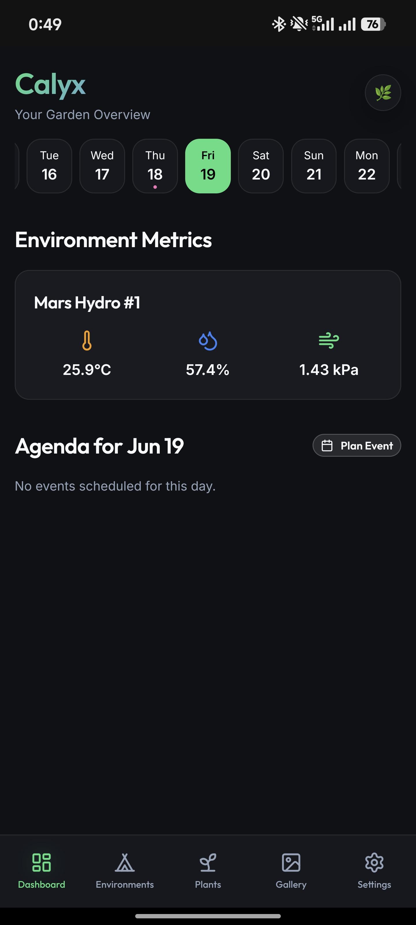 Screenshot of Calyx - Grow Tracker