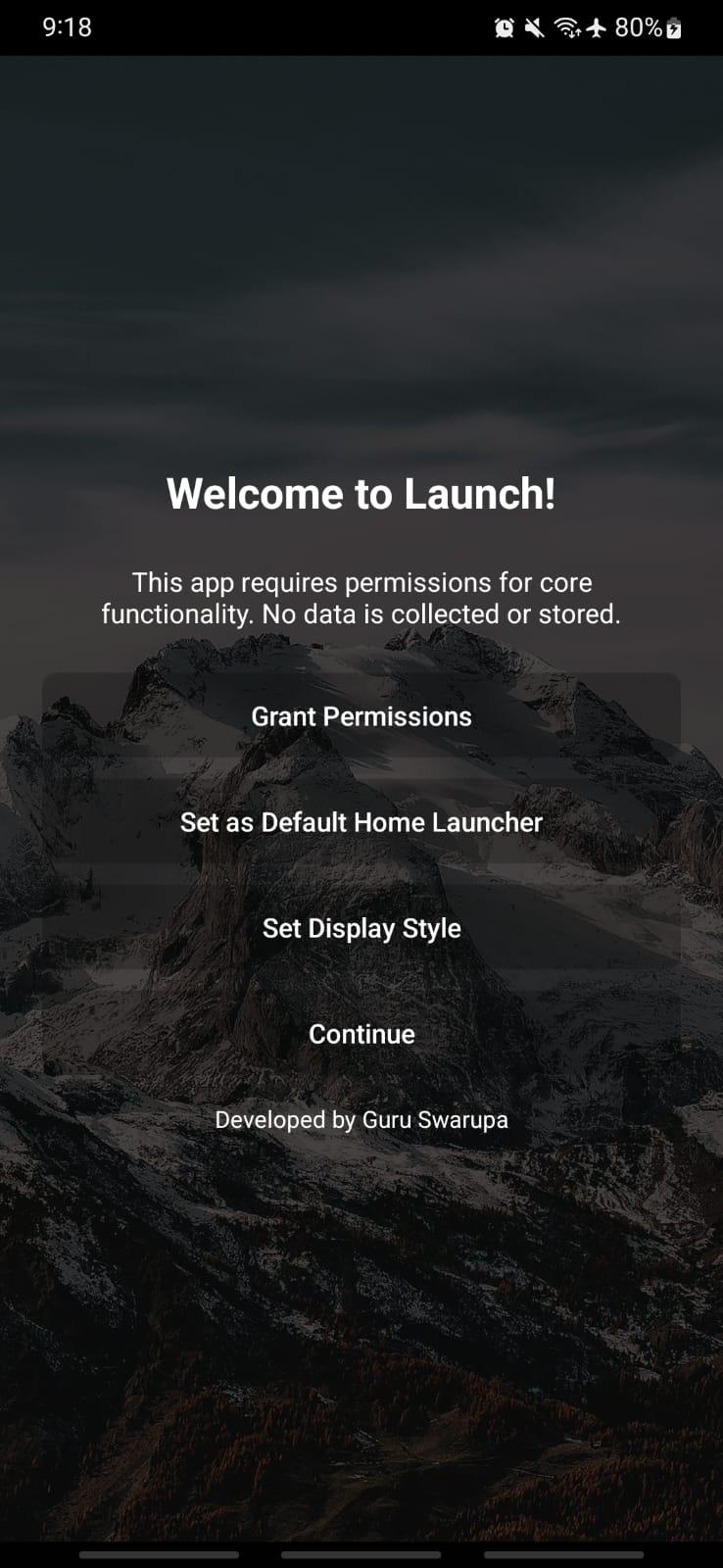 Screenshot of Launch - Minimalist Launcher