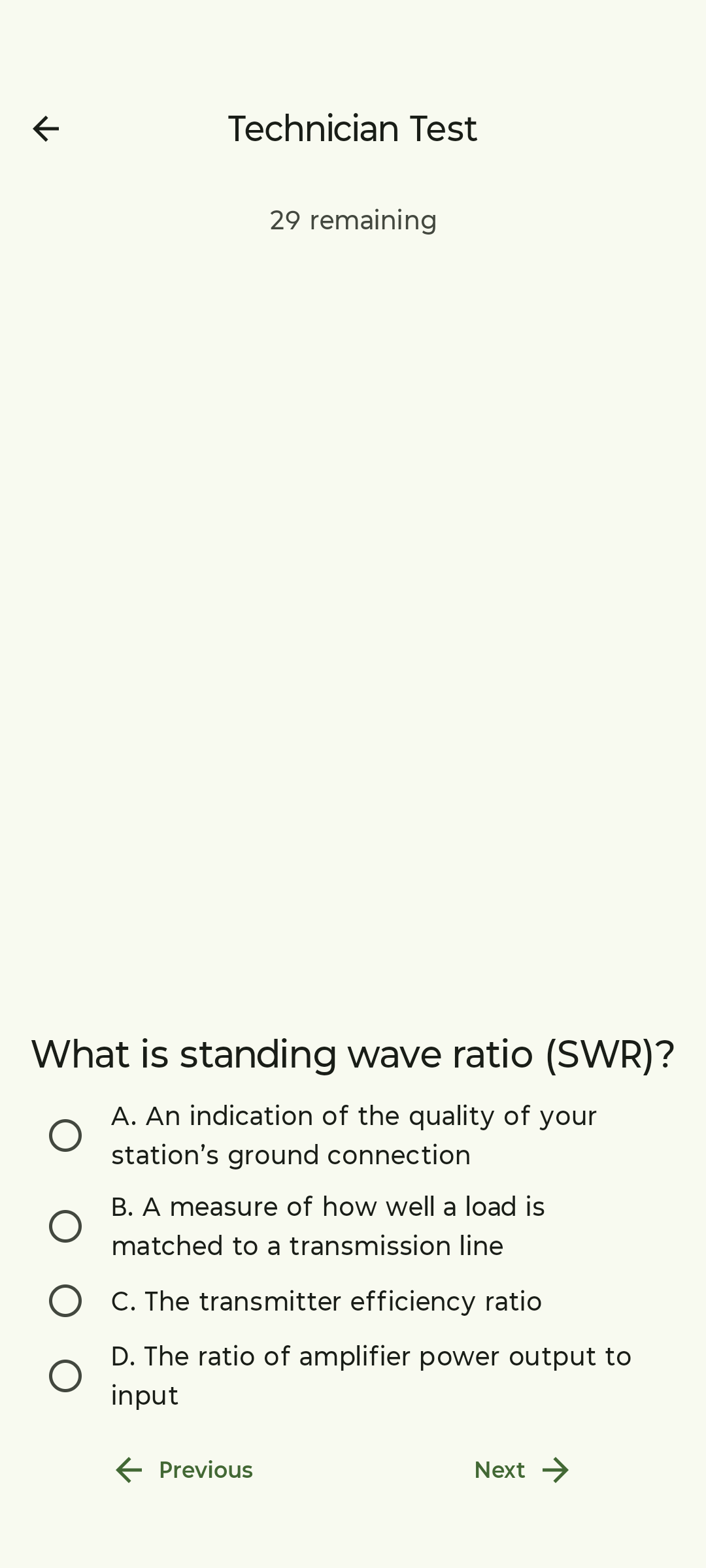 Screenshot of Ham Test