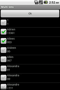 Screenshot of Multi Sms