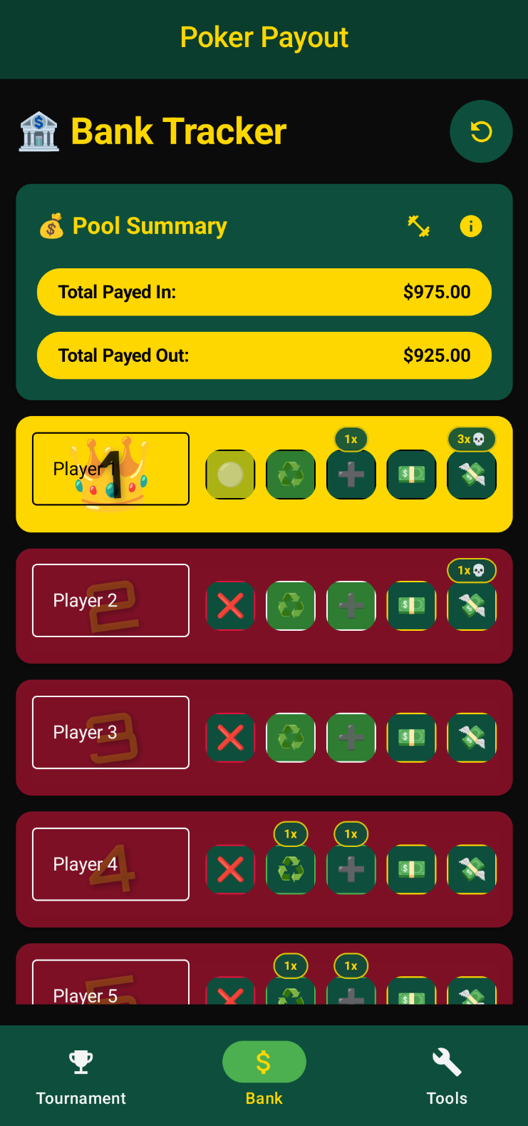 Screenshot of Poker Payout