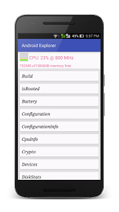 Screenshot of Android Explorer