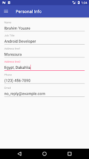 Screenshot of Resume Builder