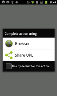 Screenshot of Browser Intercept - Share URL