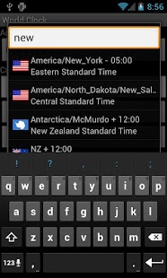 Screenshot of World Clock