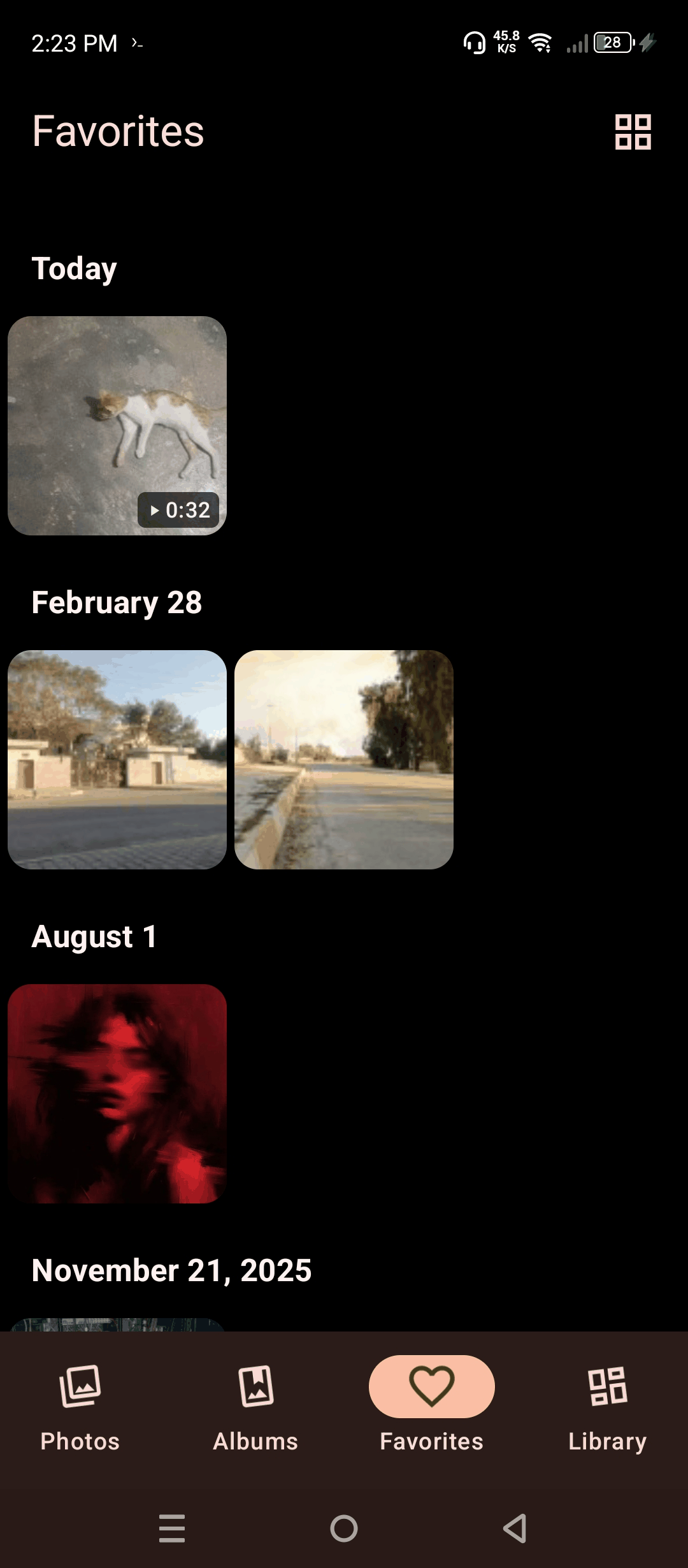 Screenshot of Iris Gallery
