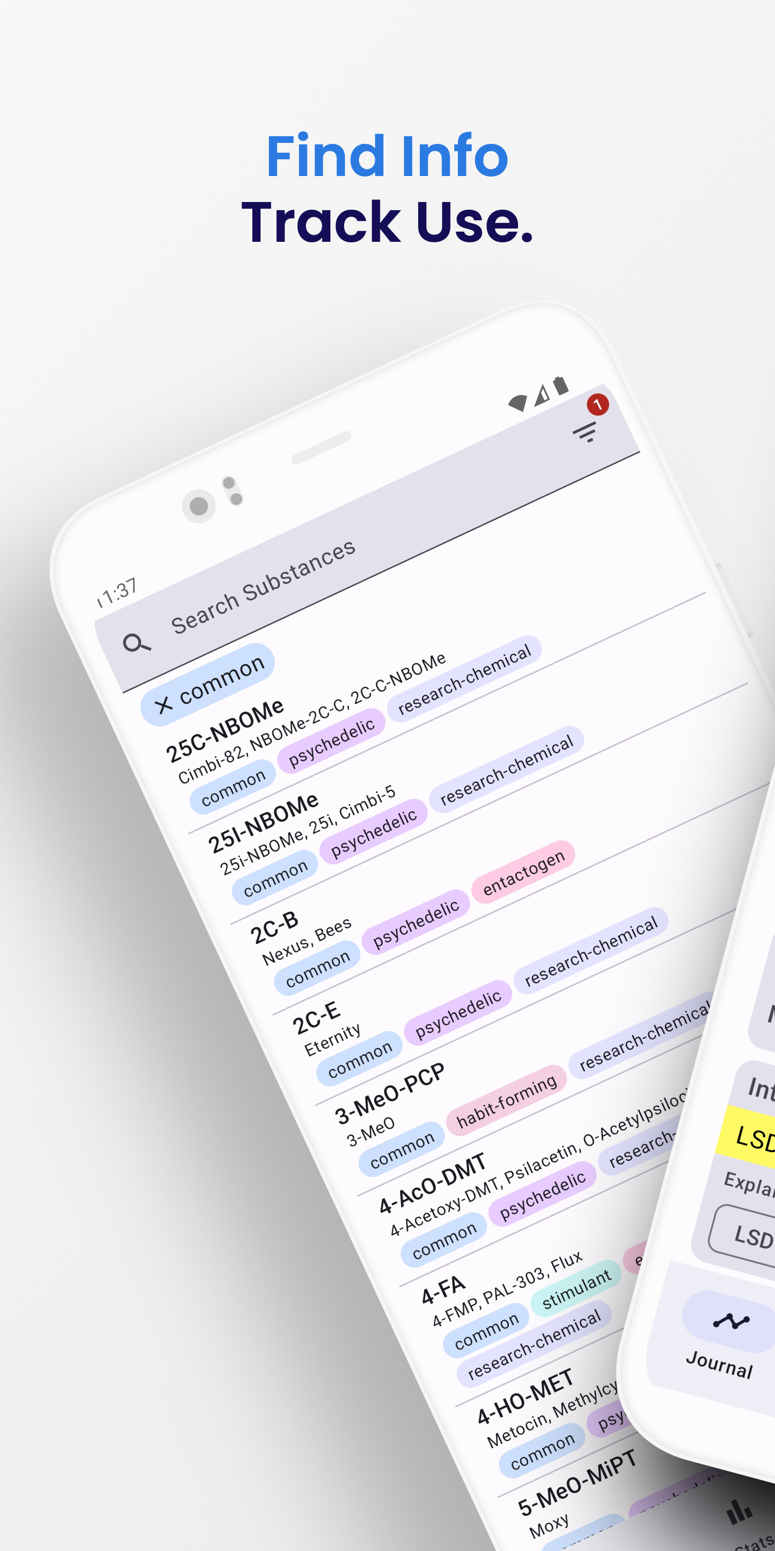 Screenshot of Journal
