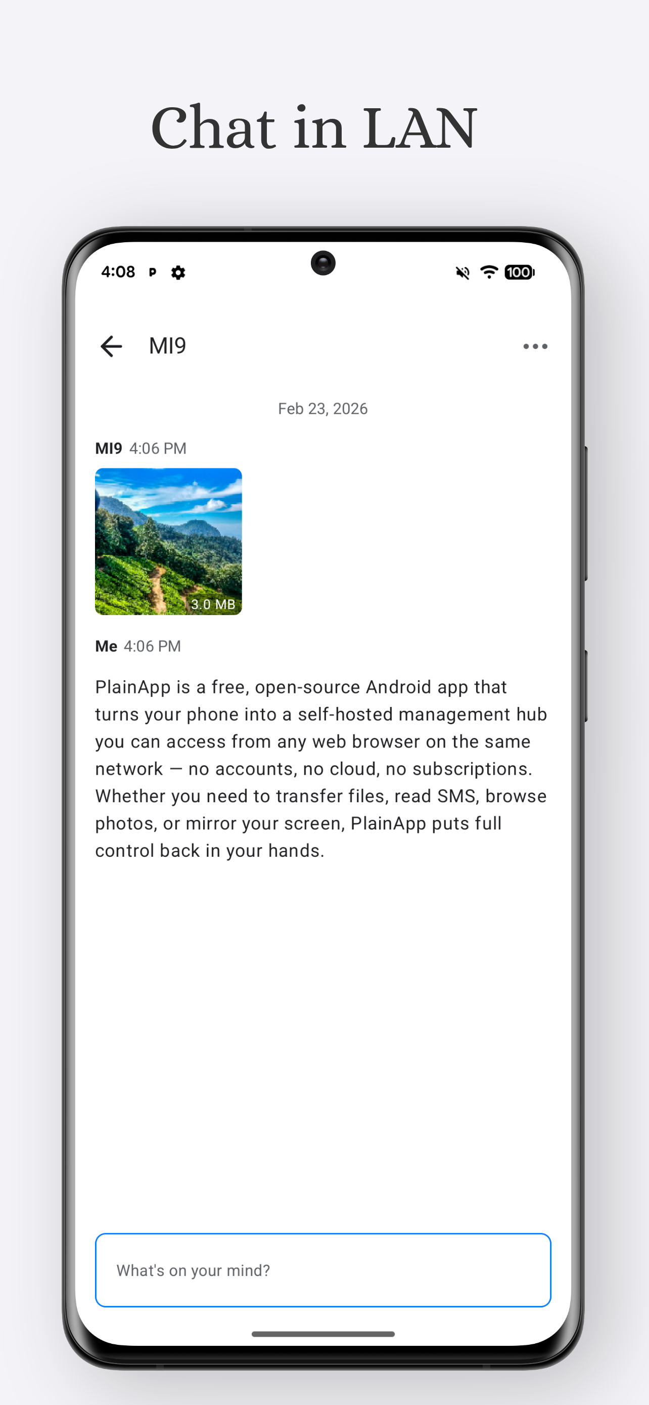 Screenshot of PlainApp: Phone Web Portal