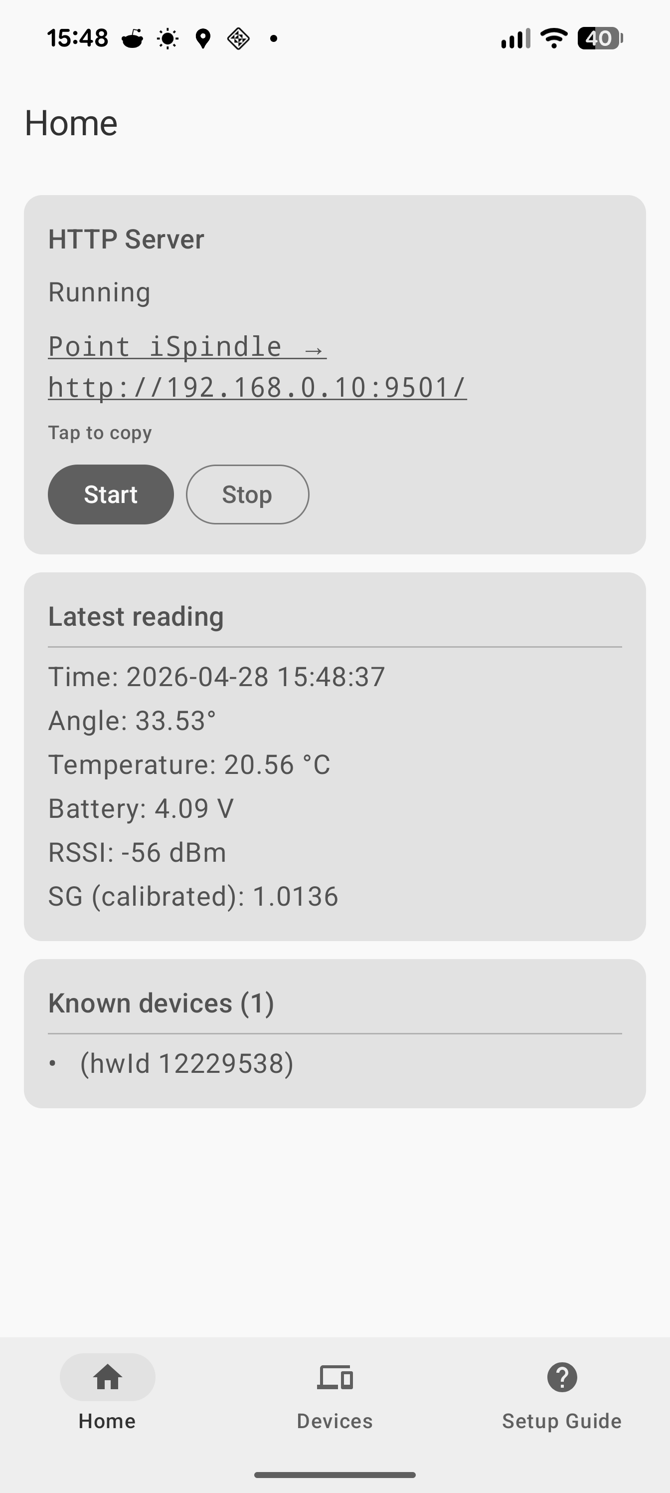 Screenshot of iSpindle Plotter