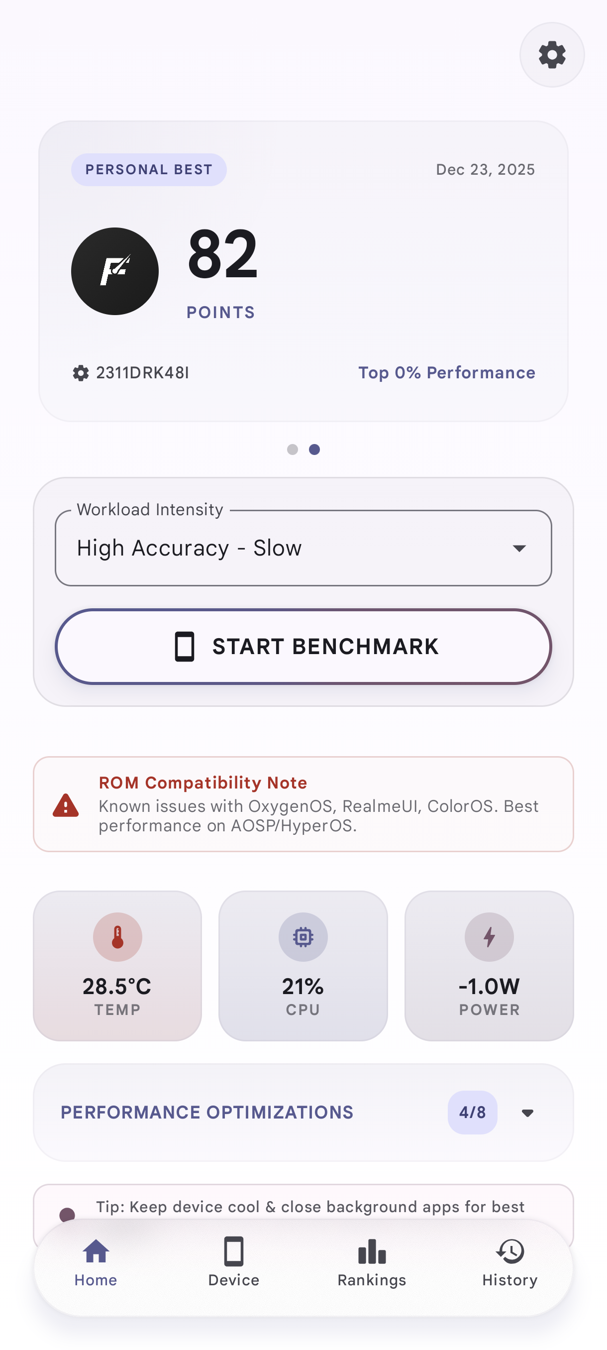 Screenshot of Finalbenchmark 2 - CPU Test