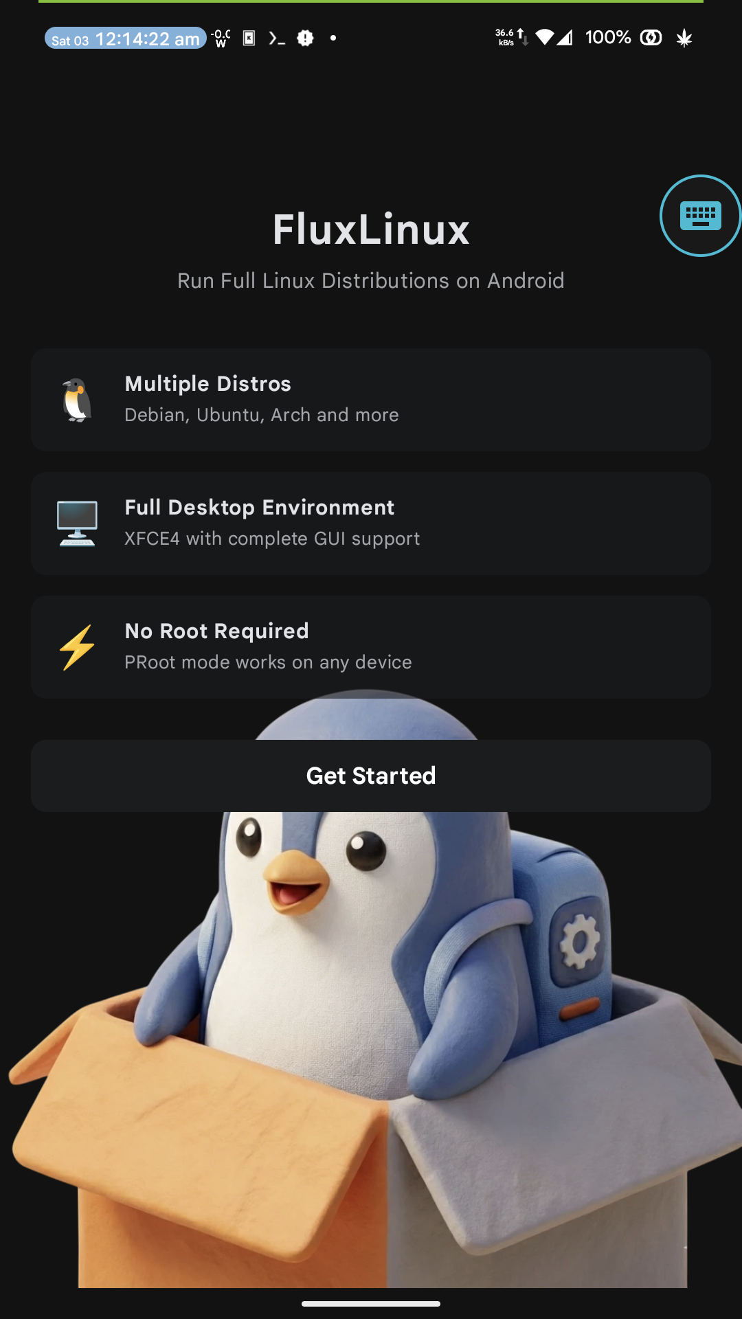Screenshot of FluxLinux - Mobile Linux