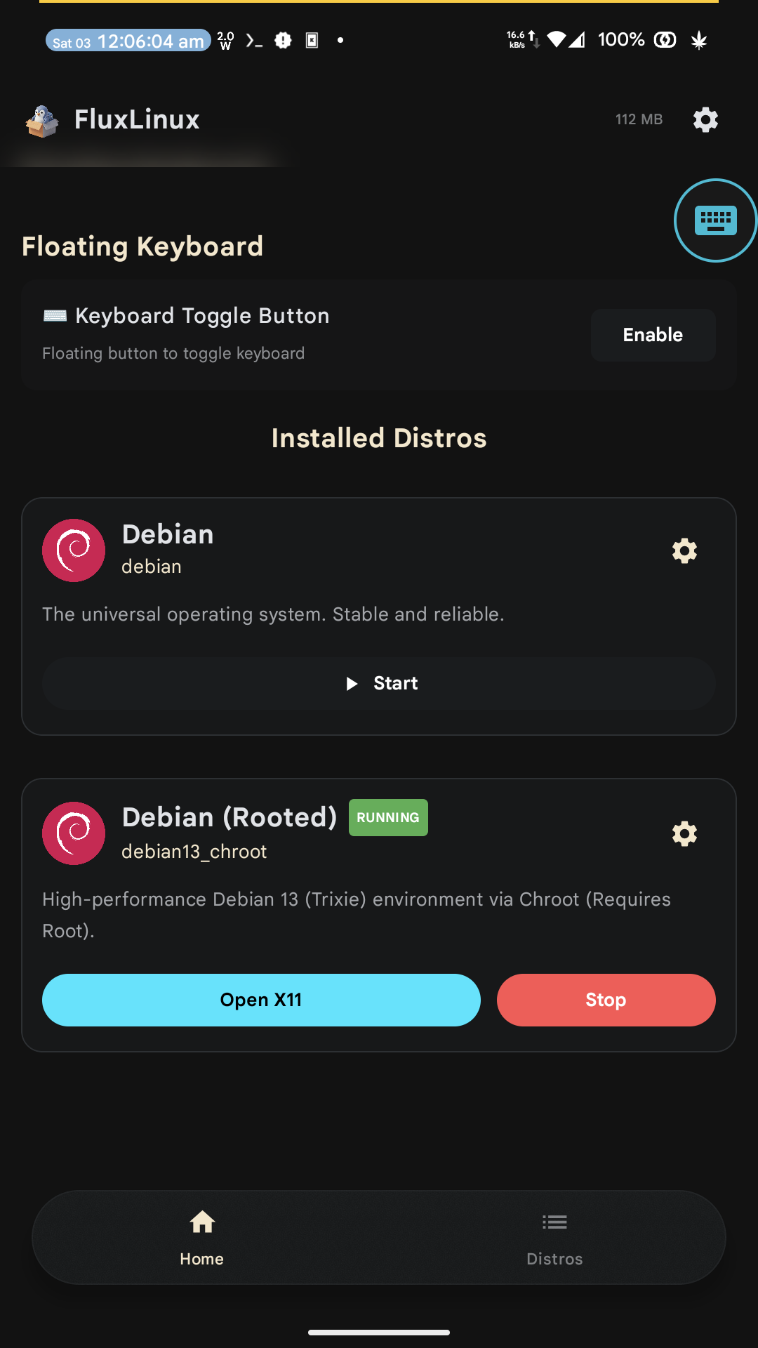 Screenshot of FluxLinux - Mobile Linux
