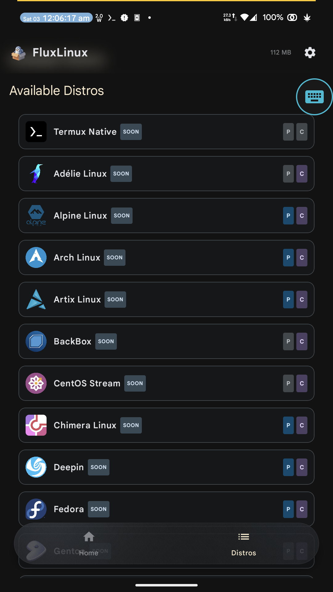 Screenshot of FluxLinux - Mobile Linux