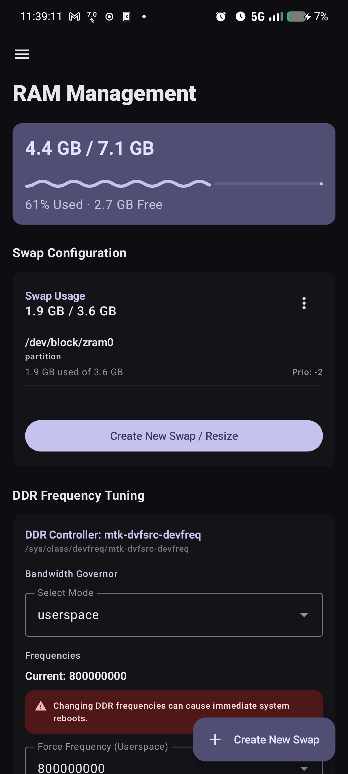 Screenshot of Minimal Kernel Manager