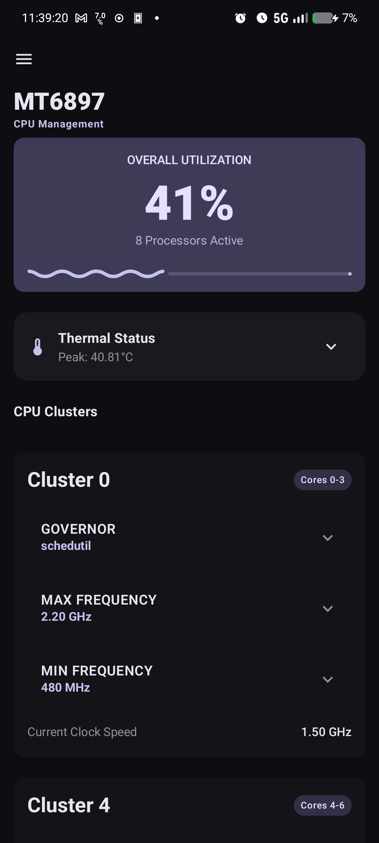 Screenshot of Minimal Kernel Manager