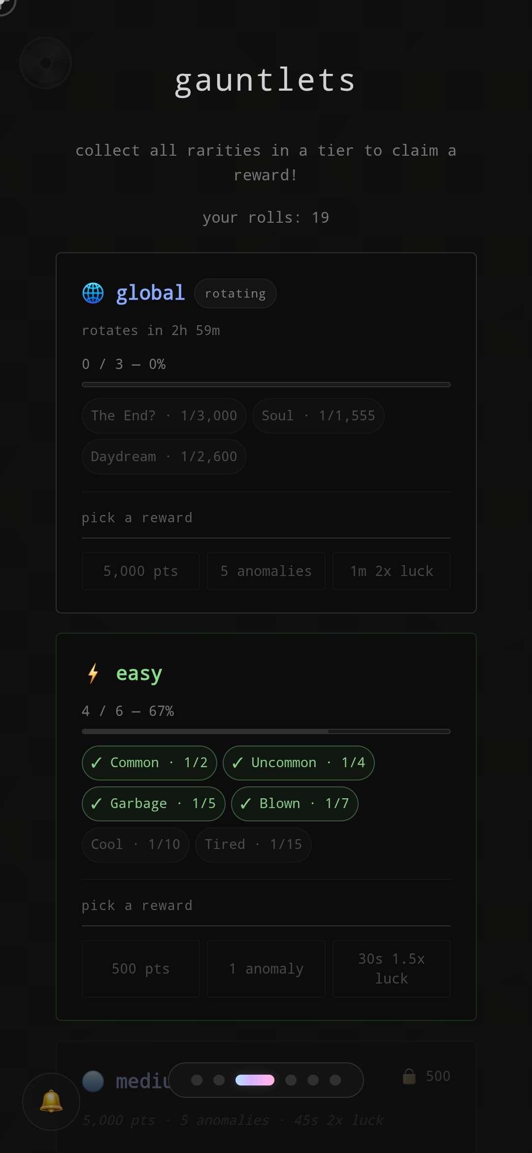 Screenshot of auth's RNG