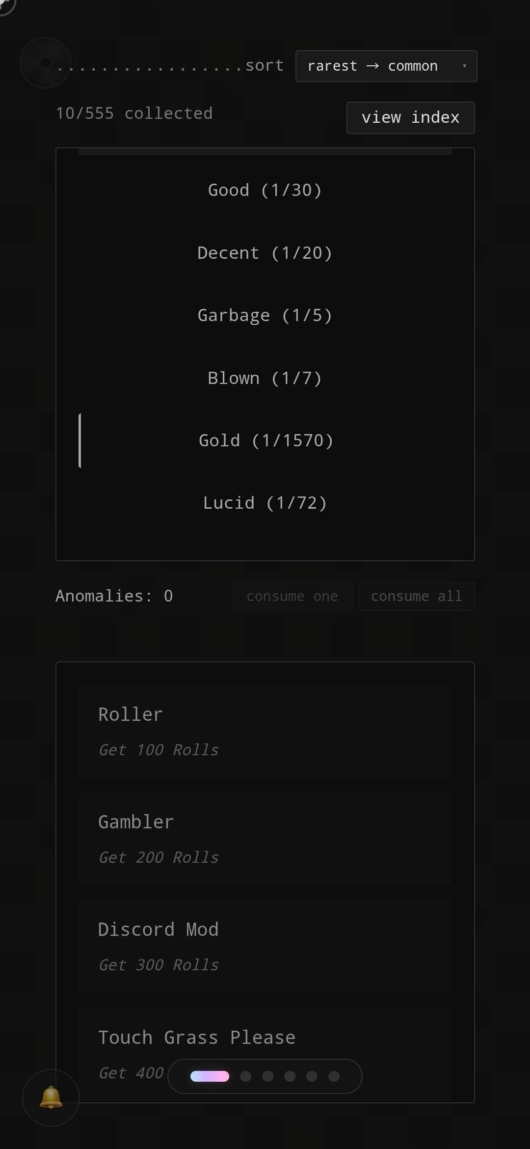 Screenshot of auth's RNG