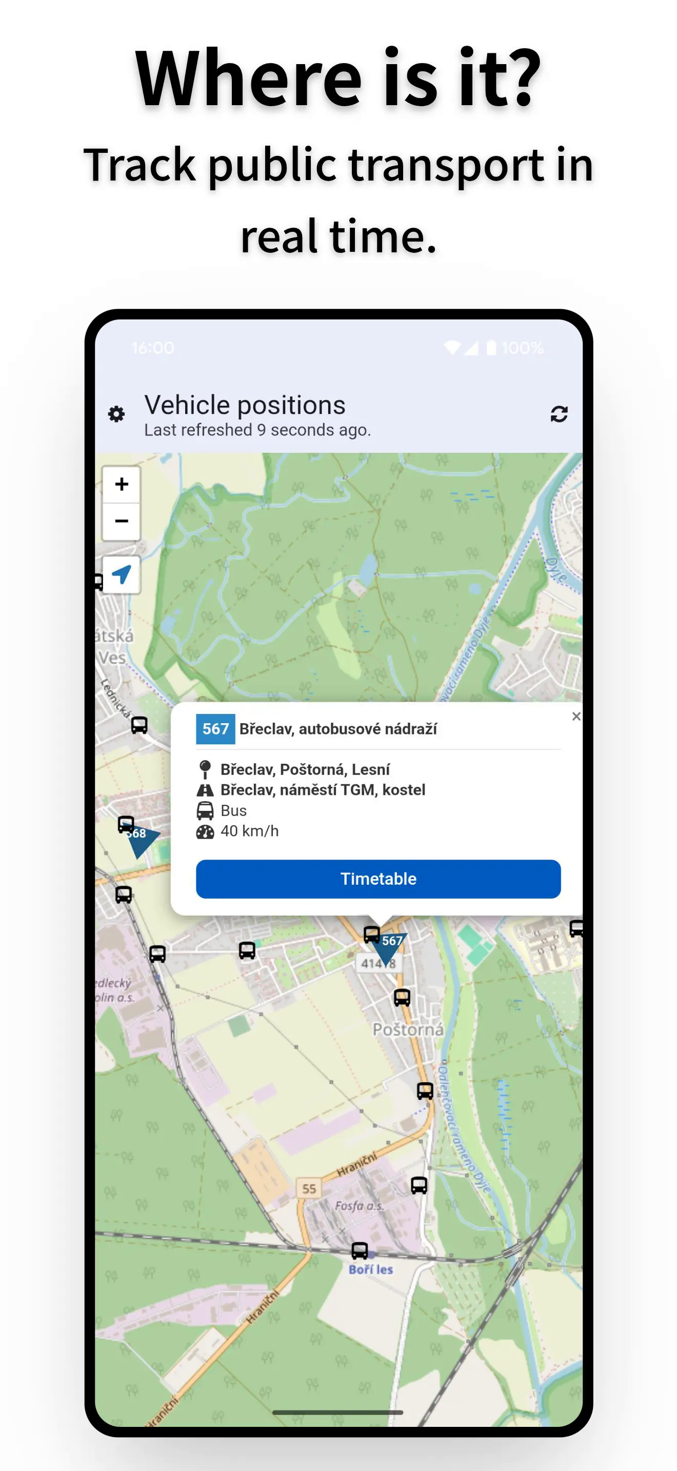 Screenshot of FindMyBus