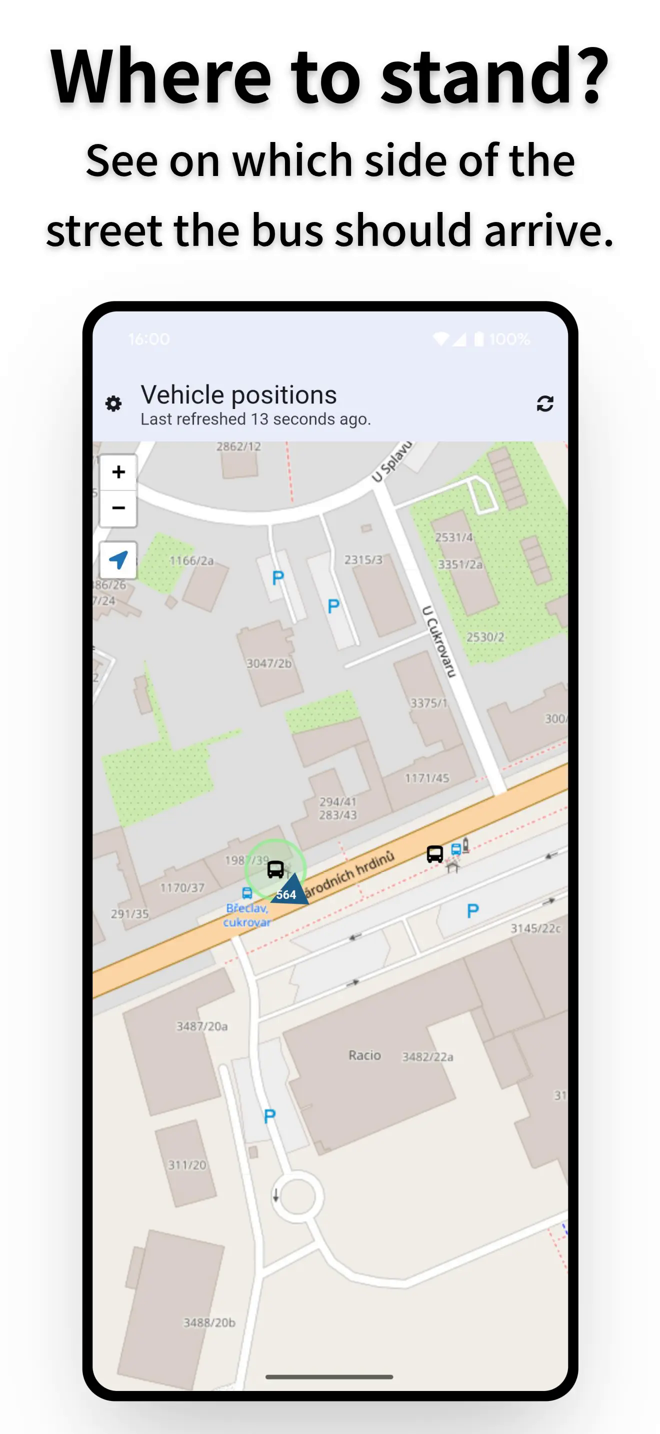 Screenshot of FindMyBus
