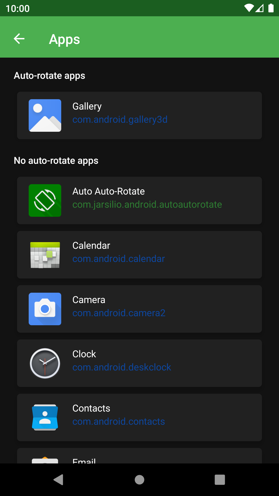 android auto rotate