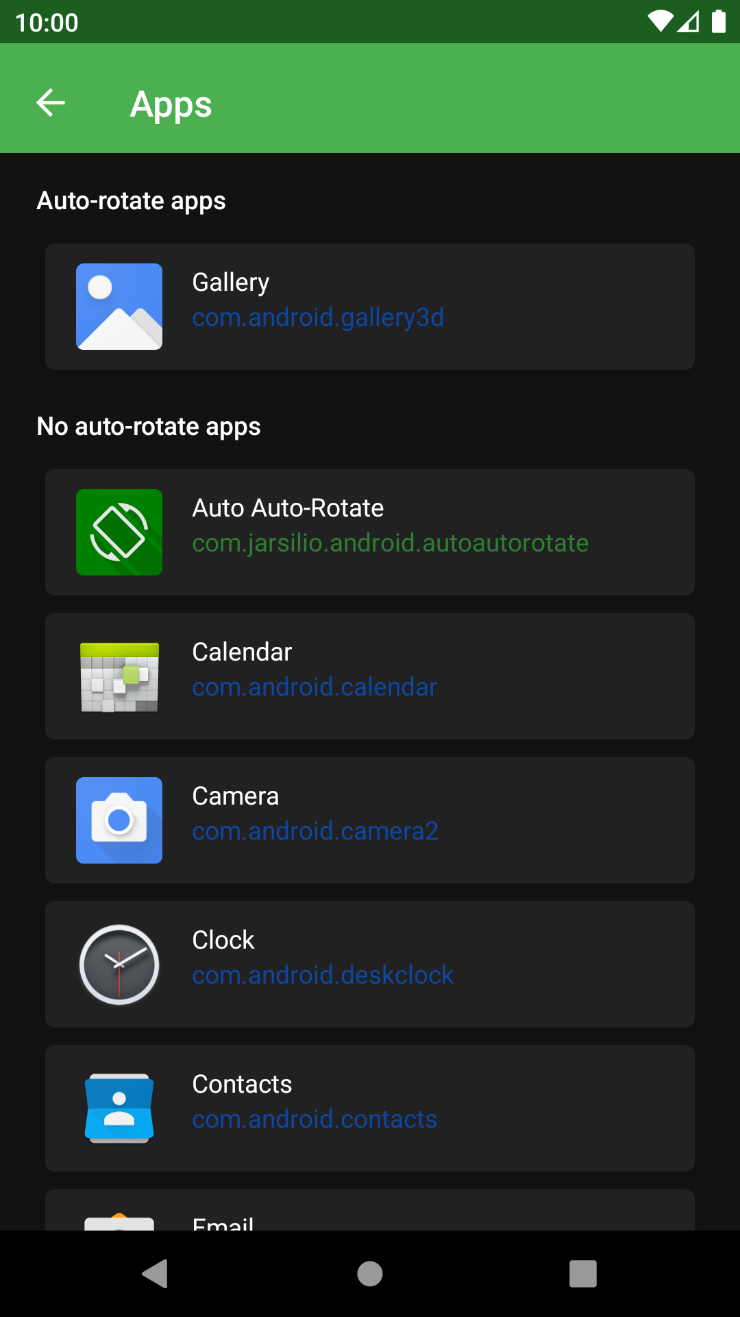 Screenshot of Auto Auto-Rotate