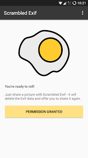 Screenshot of Scrambled Exif