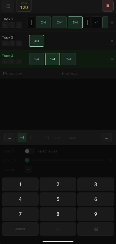 Screenshot of Prog Metronome