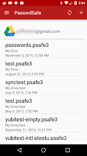 Screenshot of PasswdSafe