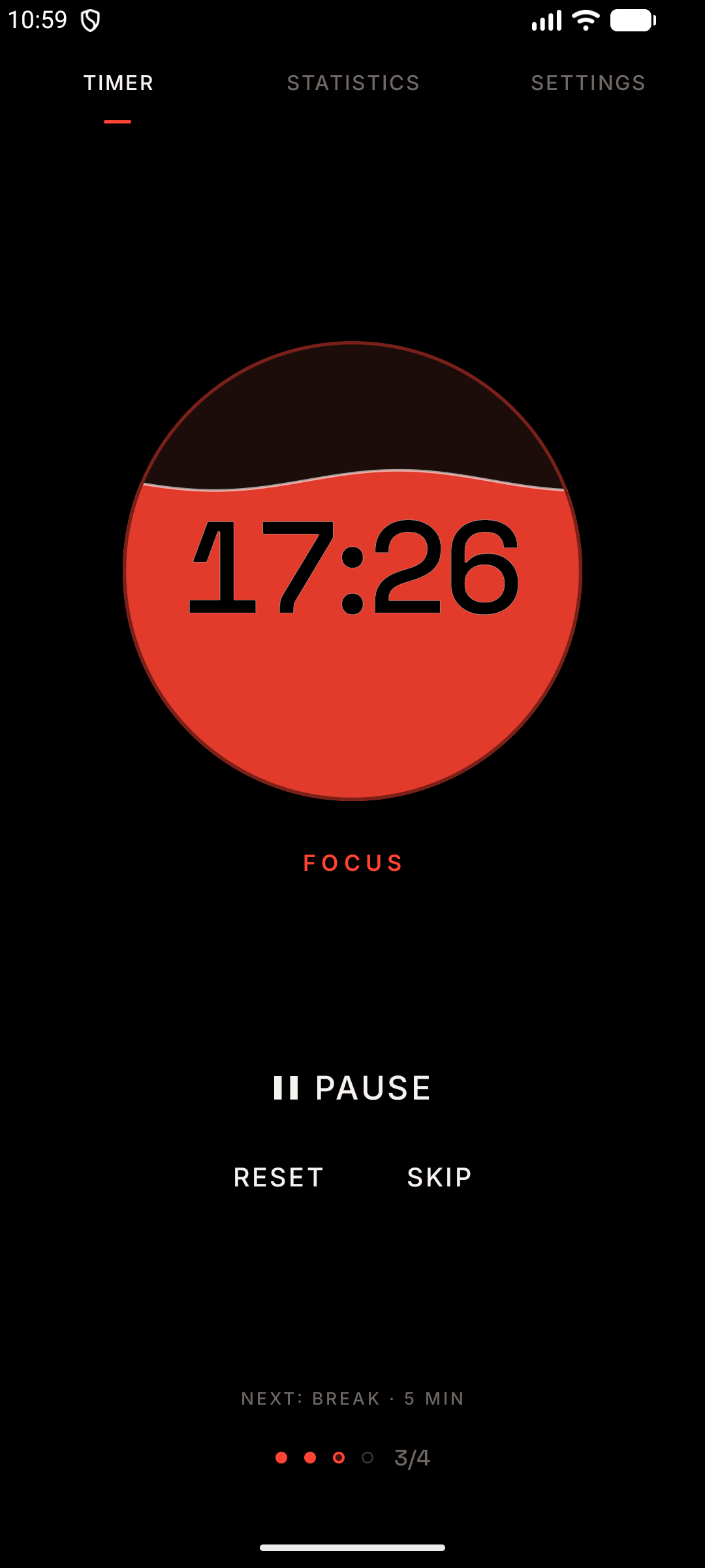 Screenshot of ¡Aquí hay tomate! - Pomodoro