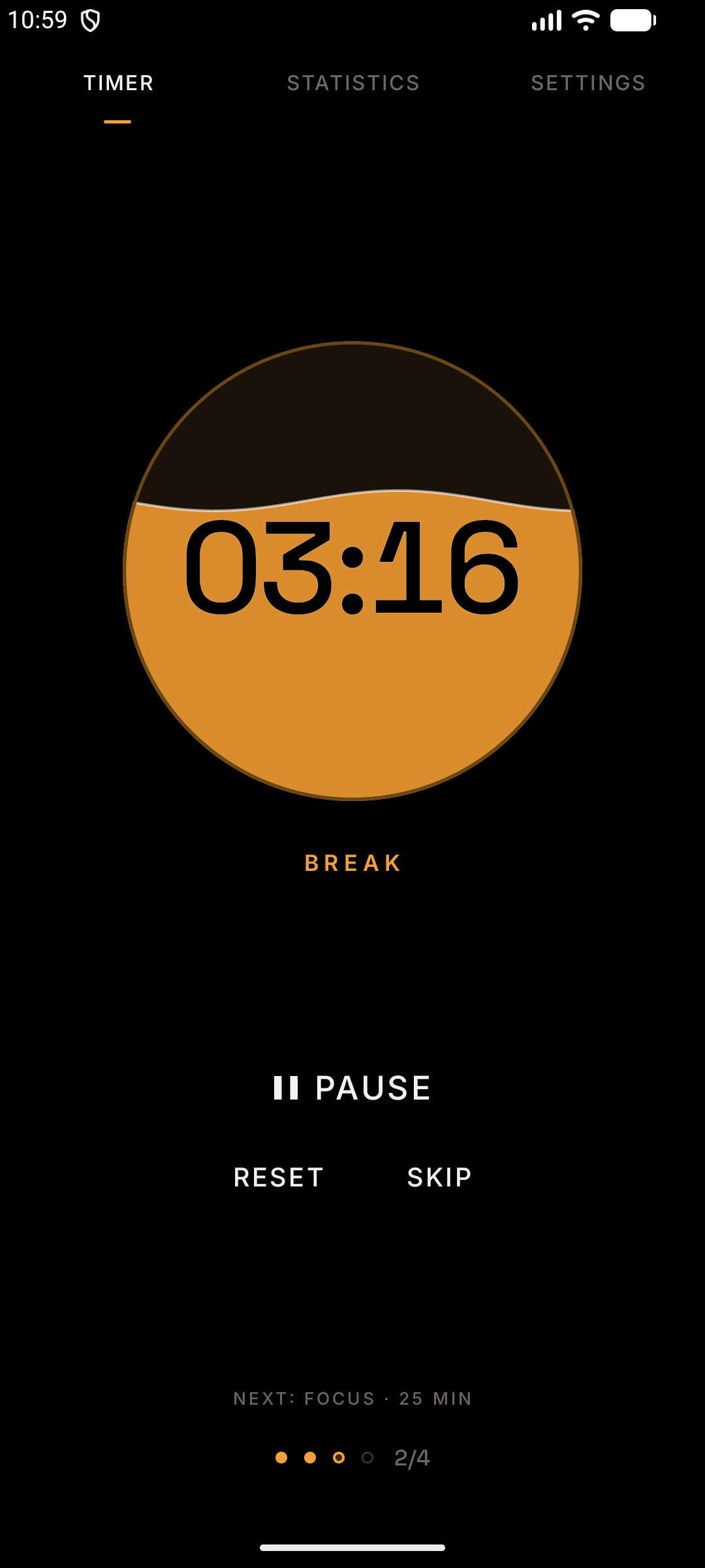 Screenshot of ¡Aquí hay tomate! - Pomodoro
