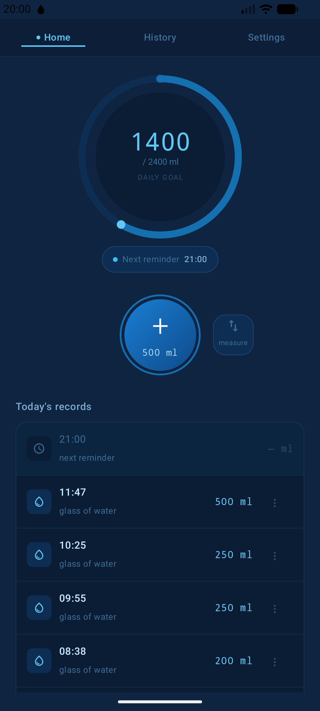 Screenshot of Drink Water!