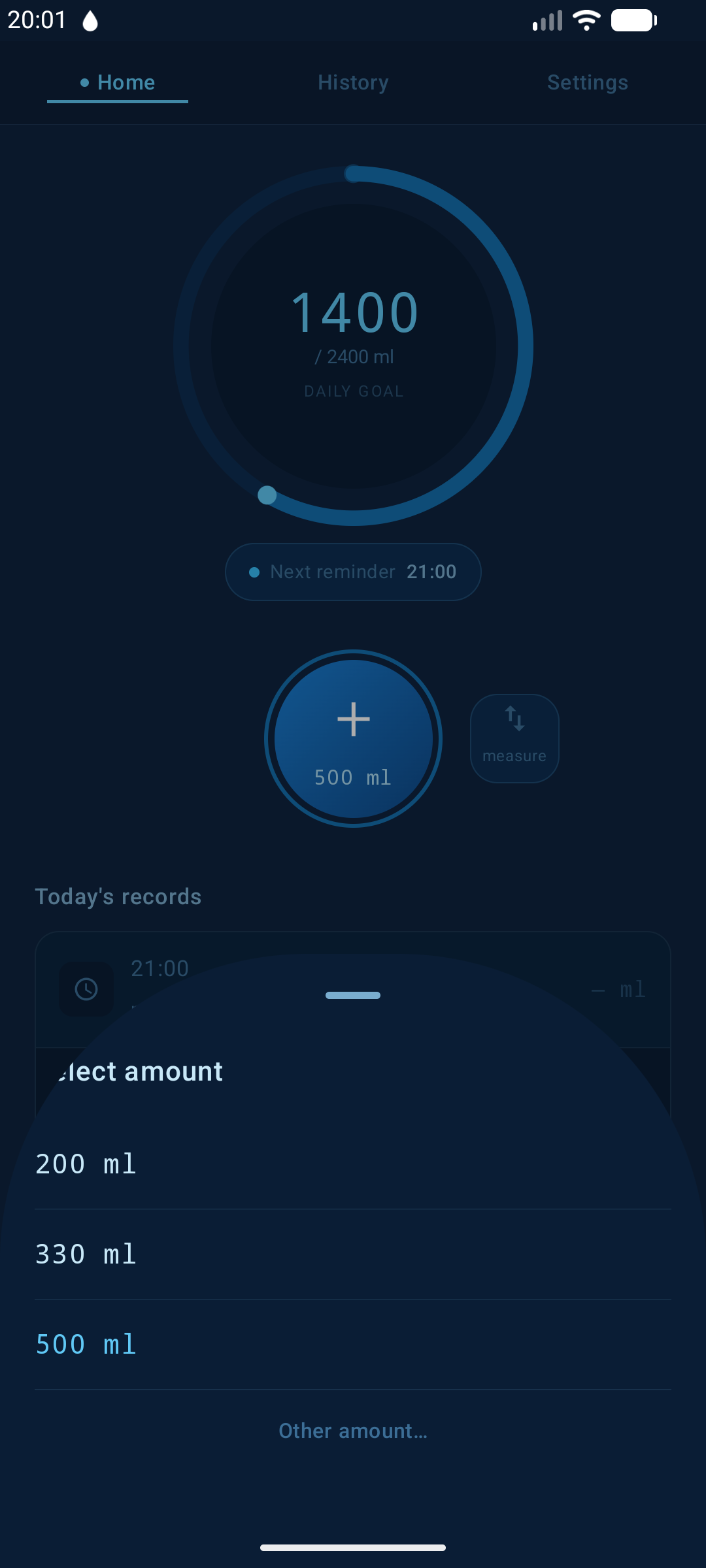 Screenshot of Drink Water!