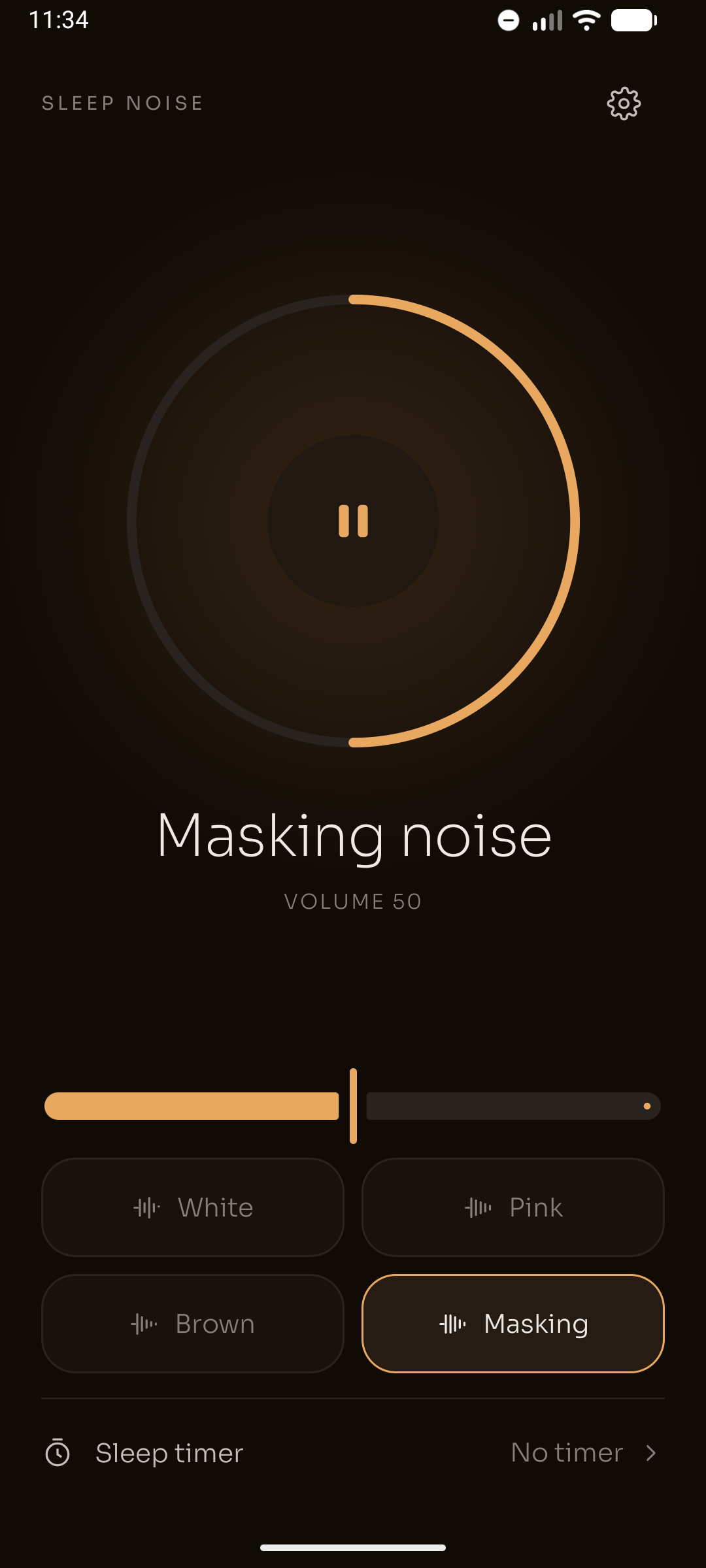 Screenshot of Sleep Noise