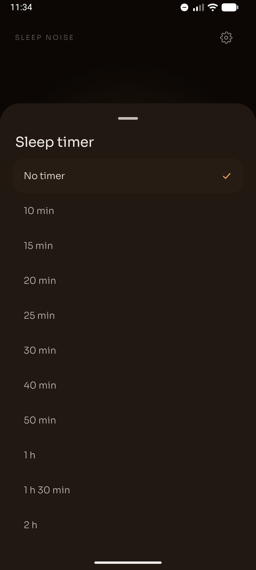 Screenshot of Sleep Noise