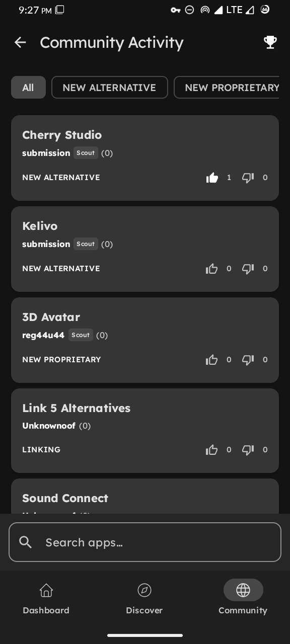 Screenshot of LibreFind - Find FOSS Alternatives