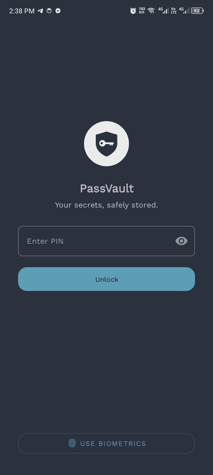 Screenshot of PassVault