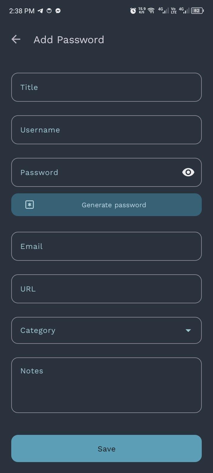 Screenshot of PassVault