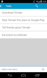 Screenshot of Temaki