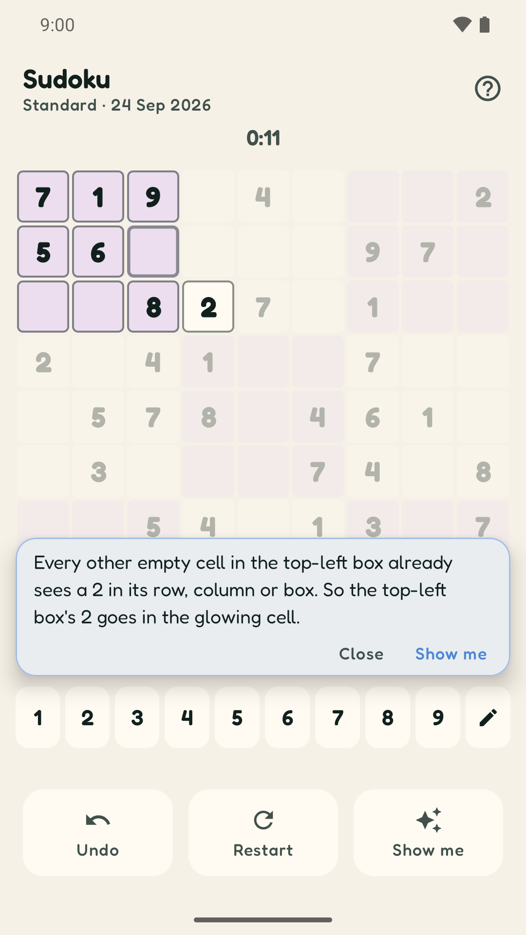 Screenshot of Daybook: Daily Logic Puzzles
