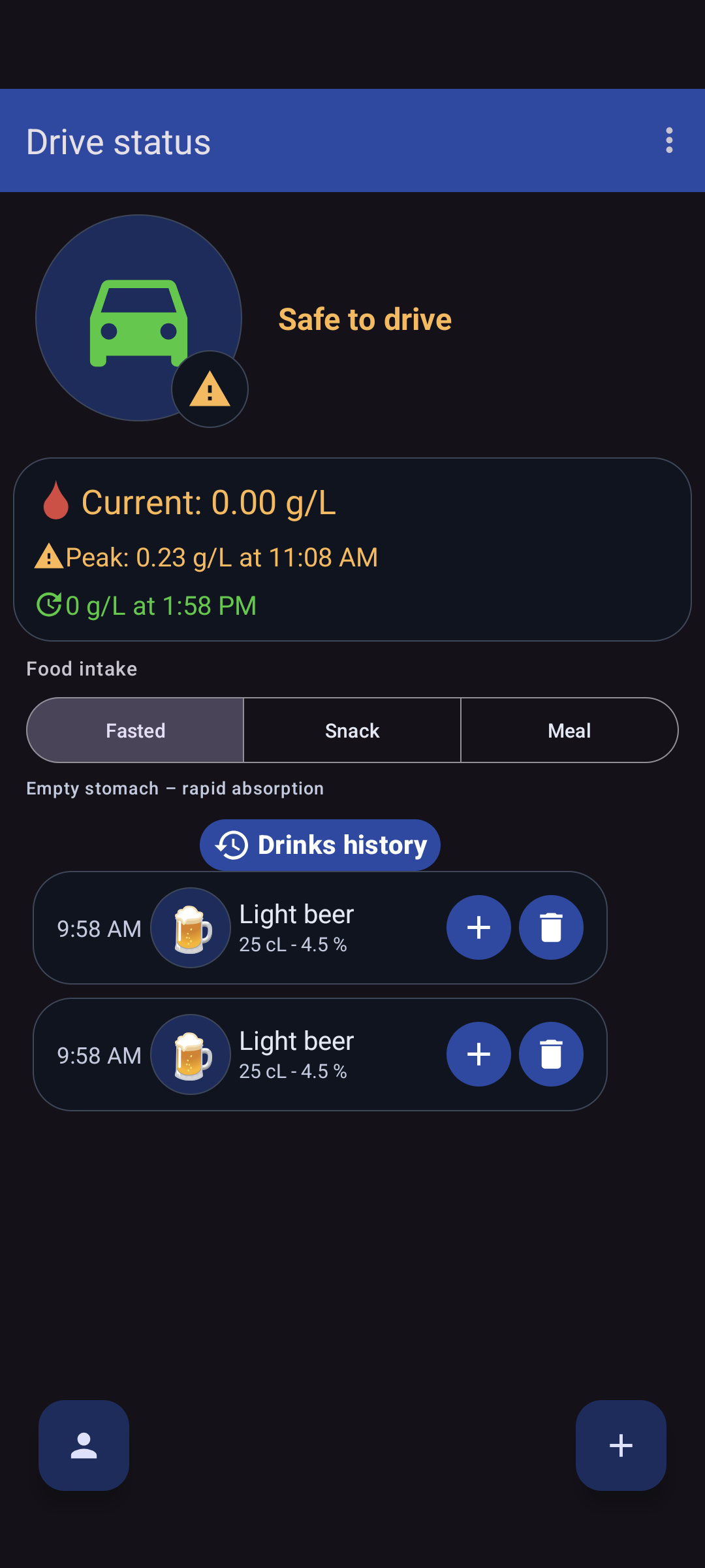 Screenshot of DriveSoberly
